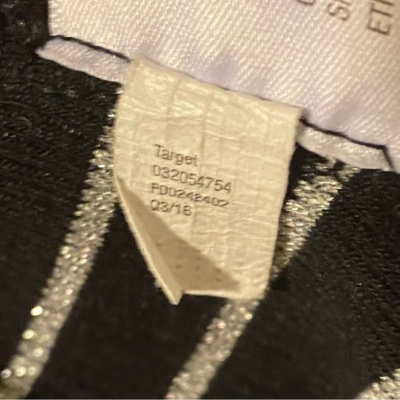 Xhilaration Girls 10/12 Large Long Sleeve Black Sliver Dress - Picture 8 of 12